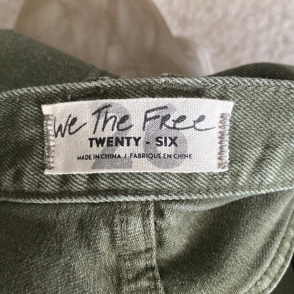 FREE PEOPLE ARMY GREEN SHORTS - Picture 4 of 4